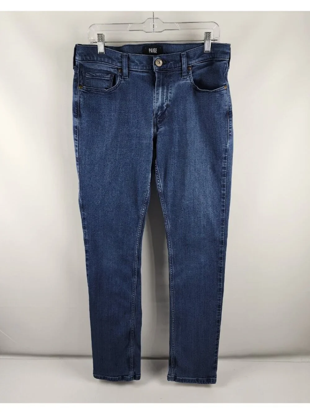 PAIGE Jeans Mens 33x31 Blue Lennox Levitt Denim